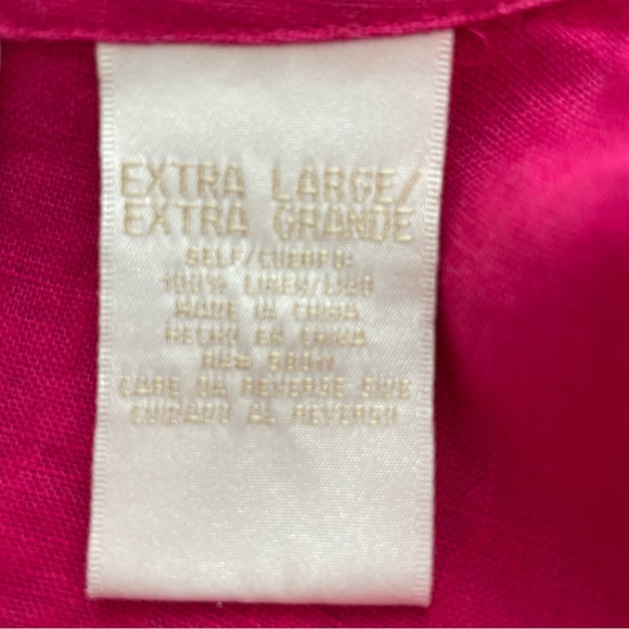 Lucy Perida Shirt Womens Extra Large Linen Tunic Shell Buttons Casual Lagenlook - Picture 9 of 12